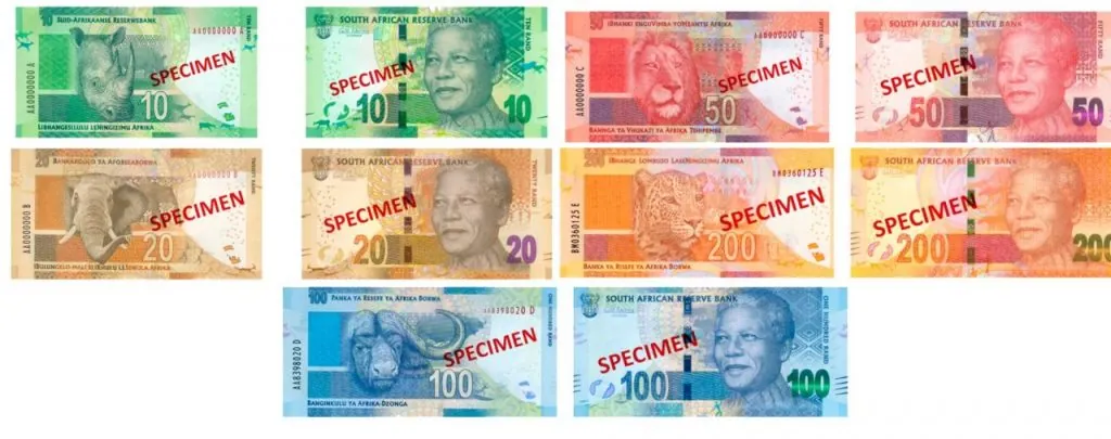 Billetes sudafricanos Rand