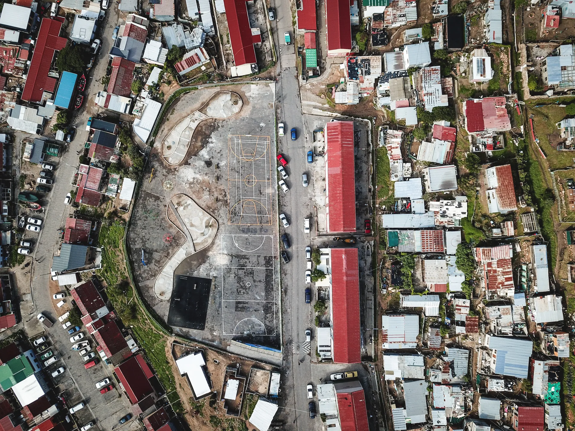 Vista aérea de Hangberg, Hout Bay